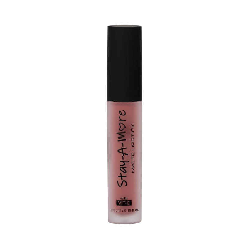 Armaf Beaute Make Up Stay A More Liquid Lipstick Stella Rose 5.5ml, Lightweight Lip Stick, Long Lasting Finish, Weightless Formula, Comfortable, Smudge Proof, Non Drying, Hydrating, Bold & Vibrant