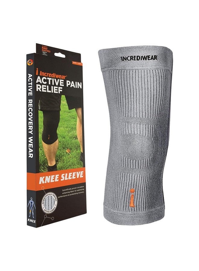 INCREDIWEAR Incrediwear Knee Sleeve - Knee Braces for Knee Pain, Joint Pain Relief, Swelling, Inflammation Relief, and Circulation, Knee Support for Women and Men, Fits 22”-26” Above Kneecap (Grey, XXX-Large)  - Image 1