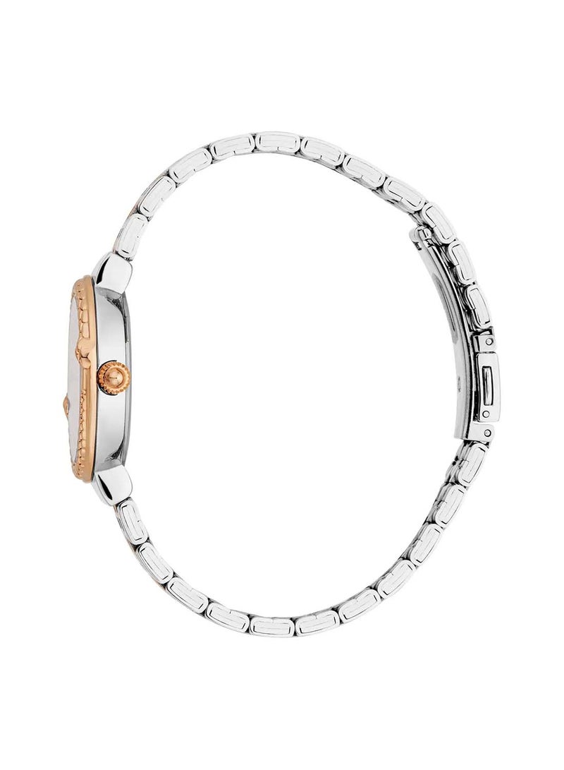 Just Cavalli ساعة يد نسائية دائرية الشكل من الفولاذ المقاوم للصدأ JC1L311M0075 - 30 مم - Image 2