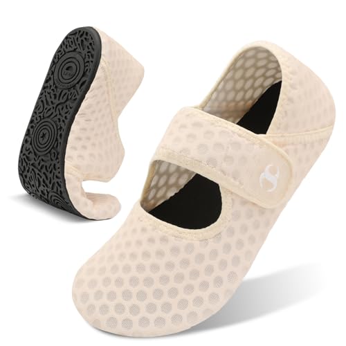 Scurtain Water Shoes for Women Beach Swim Aqua Socks Wide Width Pool Swimming Sand Shoes Barefoot Yoga Slippers Shoes Summer Beach Shower Slides Size - Image 1