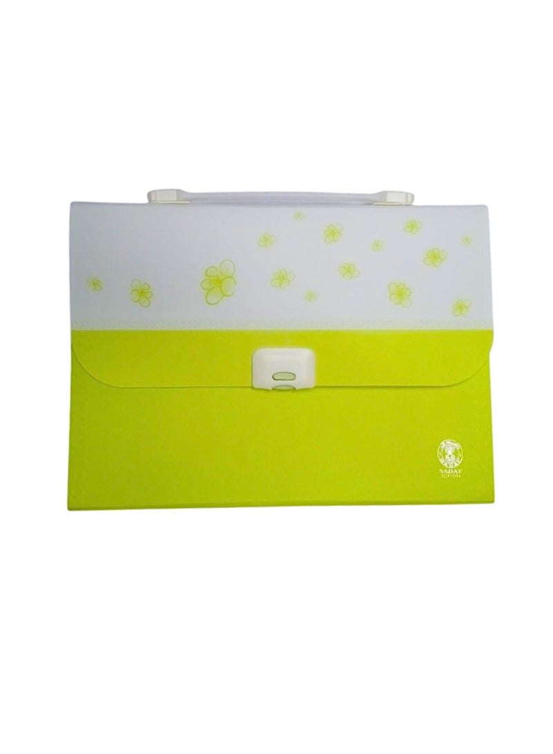 Sadaf Expanding Accordion Folders Portable Document Holder A4 File Organizer - Image 2
