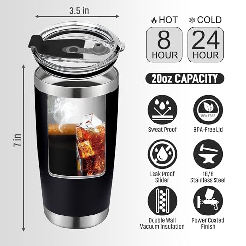 VIWIS Christmas Gifts for Dad, Men - Gifts for Dad from Daughter, Son - Dads Birthday Gift Ideas, Happy Birthday gifts for Dads, Fathers - Best Dad Ever Gift, Best dad Tumbler, 20 Oz dad Cup - Image 5