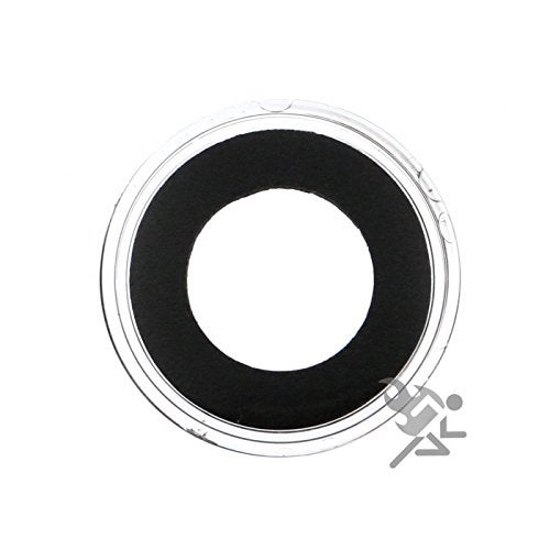 OnFireGuy 20pcs 16mm Black Ring Coin Holders & Capsule Tube with Black Cap Lid for 1/10oz Gold Eagles | Capsules & Storage Tube for 1/10oz American Gold Eagles, 1/10oz Gold Britannia - Image 3