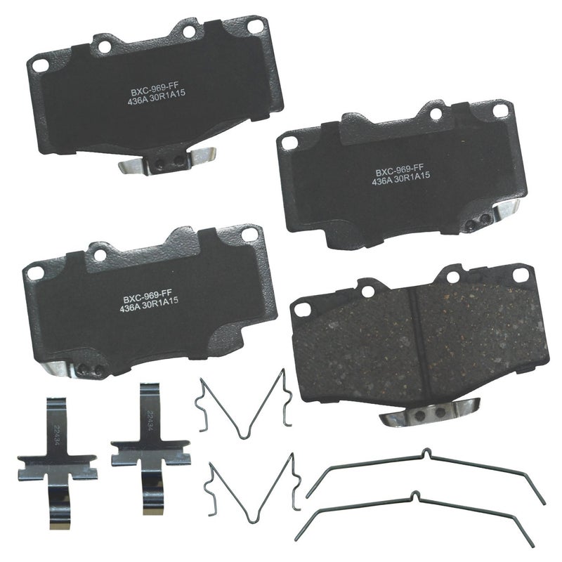 Bendix Premium SBC436A Ceramic Front Brake Pads for Toyota 4Runner 2002-2001, Hilux 2004, Tacoma 1998-1995 - Image 4