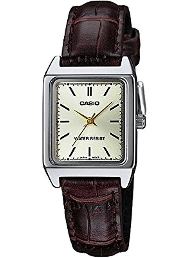 CASIO Leather Analog Watch LTP-V007L-9EUDF - Image 1