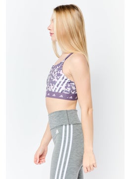 Adidas Women Padded Sports Bra, Multicolor  - Image 3