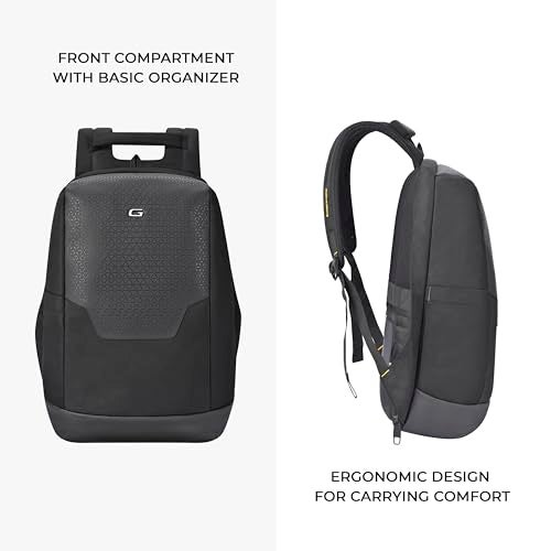 Gear NG Future Anti-Theft Faux Leather Water Resistant 1 Compartment Laptop Backpack/Casual Backpack/Daypack/Travel Backpack/College Bag For Men/Women (black), 27 Litres - Image 3