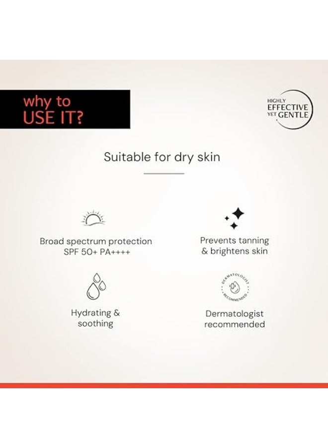 Deconstruct Brightening Fluid Sunscreen SPF 50+ with Niacinamide | Lightweight, Dewy & Hydrating for Dry & Normal Skin | Broad Spectrum UVA/UVB Protection | 8-Hour Long-Lasting, Water-Resistant | 50g - Image 3