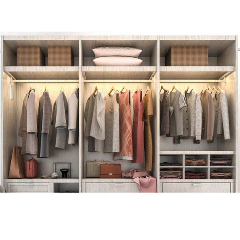 LED Strip: White, 3-5M Induction Distance, Flexible Working Modes - Timer Customization, Motion Sensor for Wardrobe Lighting, USB/Battery Powered, Flicker-Free Anti-Glare - Image 2
