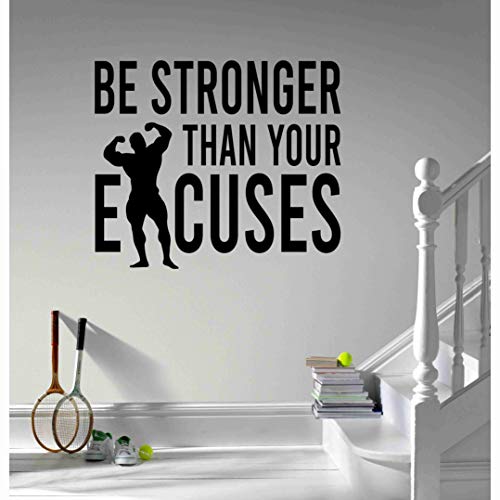 KREEPO Be Stronger Than Your Excuses Wall Sticker for Home - Image 1