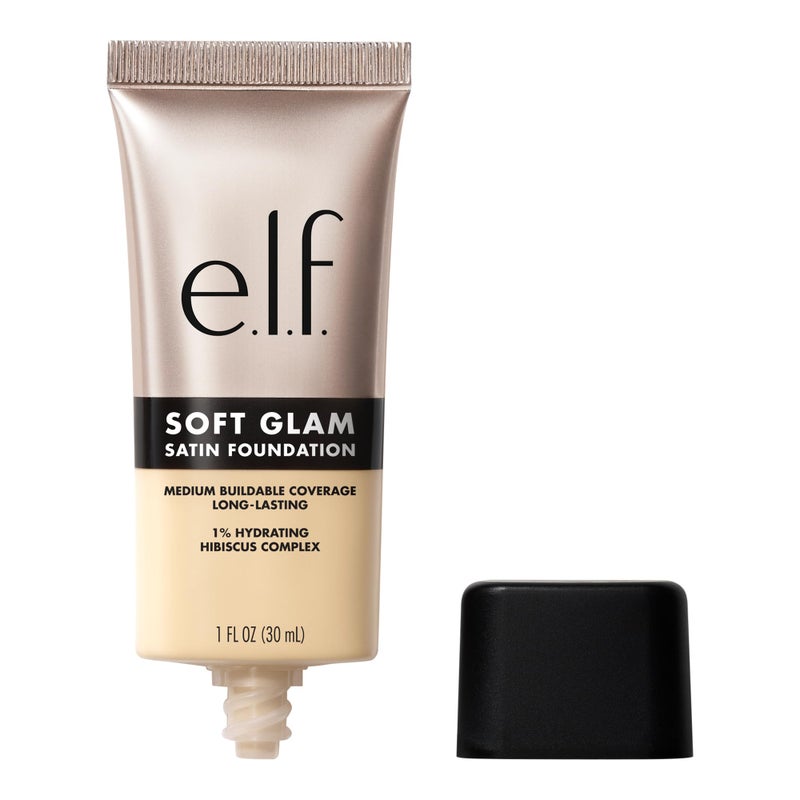 elf Soft Glam Foundation Medium Coverage LongLasting Buildable Foundation For A Smooth Satin Finish Vegan CrueltyFree 15 Fair Warm