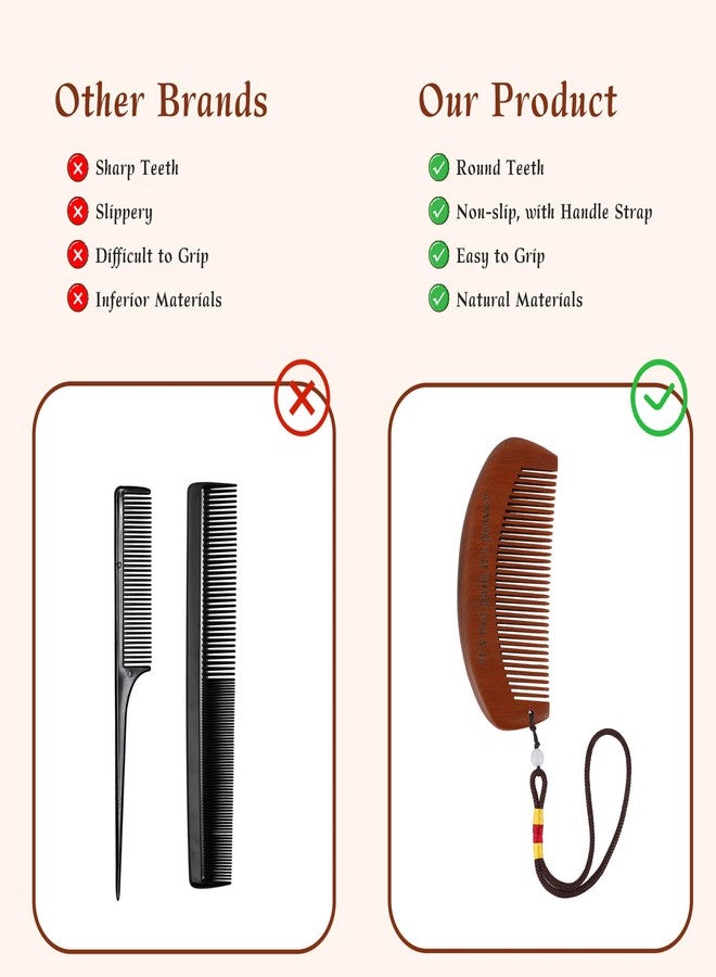 PEUTIER Wooden Labor Comb with 2pcs Acupressure Balls Set, Natural Birthing Comb with Acupressure Balls & Cloth Bag Pregnancy Gift accessory and Delivery Essentials for Woman - Image 5