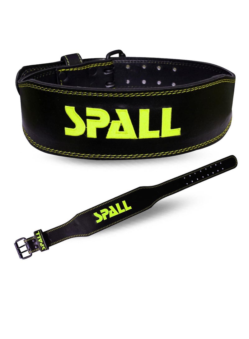 Spall Weight Lifting Leather Belt Adjustable 6 Inch Home Body Waist Strength Training Squat Gym Excercise Workout Fitness Weight Lifting Equipment - Image 1