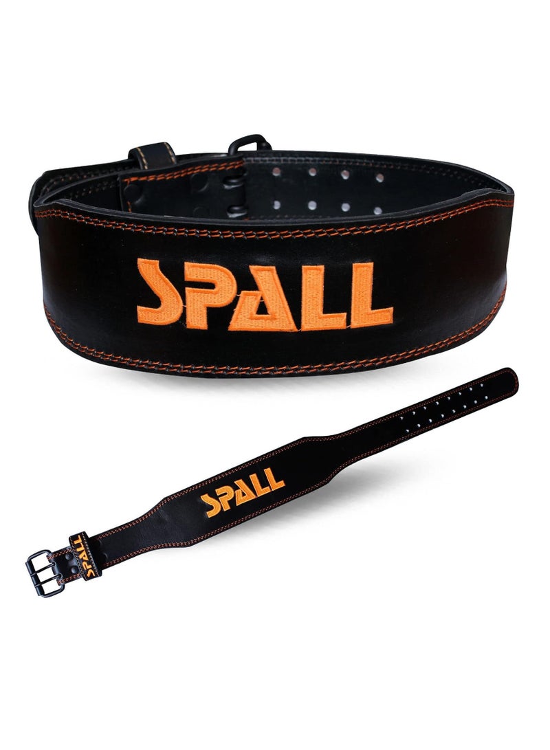Spall Weight Lifting Leather Belt Adjustable 6 Inch Home Body Waist Strength Training Squat Gym Excercise Workout Fitness Weight Lifting Equipment - Image 2