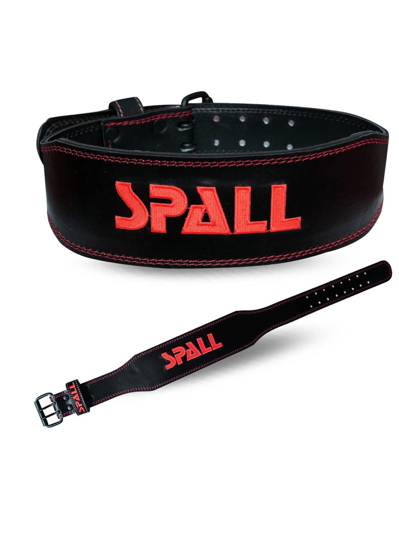 Spall Weight Lifting Leather Belt Adjustable 6 Inch Home Body Waist Strength Training Squat Gym Excercise Workout Fitness Weight Lifting Equipment - Image 3