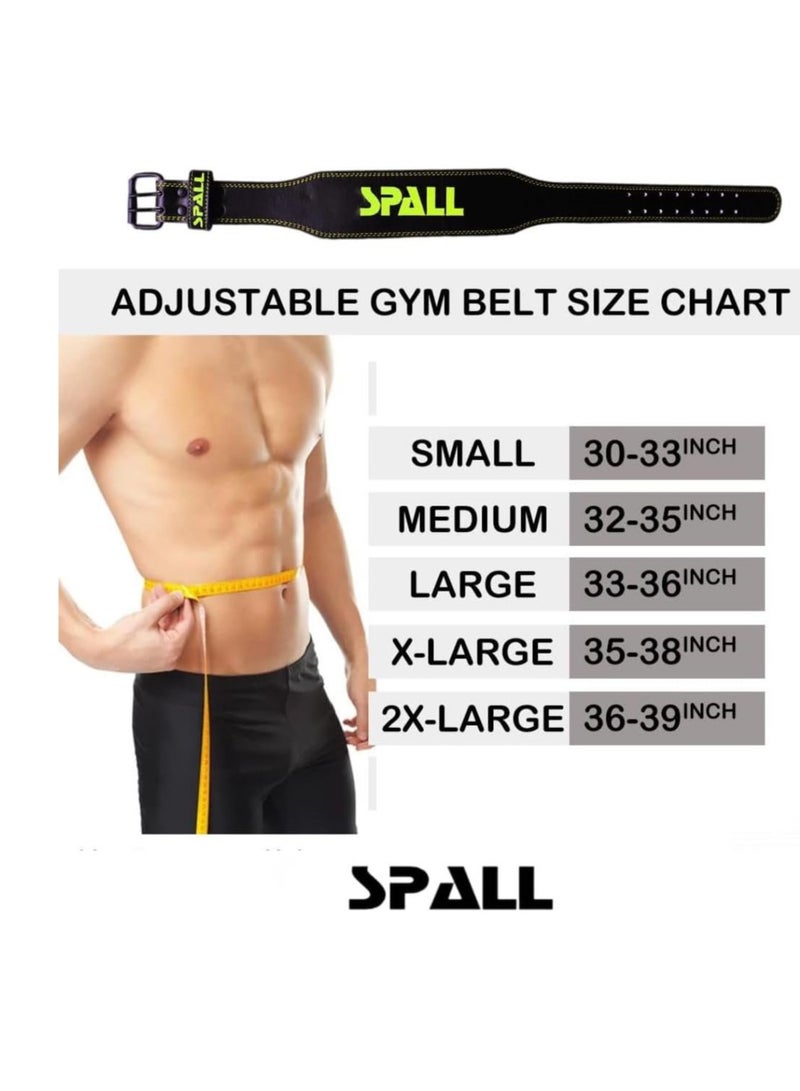 Spall Weight Lifting Leather Belt Adjustable 6 Inch Home Body Waist Strength Training Squat Gym Excercise Workout Fitness Weight Lifting Equipment - Image 5