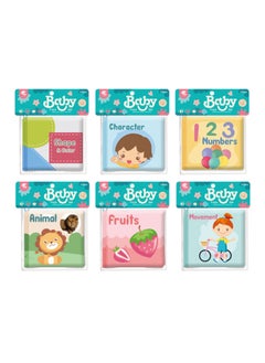 Generic Infant Newborn Early Education Toys Can't Bite And Wash 0-1 Year Old Cognitive Enlightenment Baby Cloth Book-Color:Card Head Mounted 0.15-Specifications:Chinese And English Versions-bbb With Sound Paper -4 Pages And 8 Pages  - Image 1