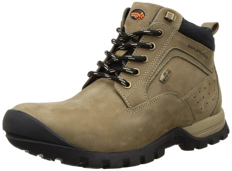 Woodland Men's Dubai Khaki Leather Ankle Boot-8 UK (OGBC 3485119) - Image 1