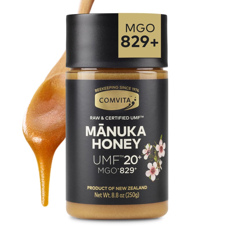 Comvita Manuka Honey UMF 20 MGO 829  Raw Manuka Honey New Zealand Pure  Unpasteurized Superfood for Immune Health Use in Tea Wild Monofloral NonGMO  250g 88 oz - Image 3