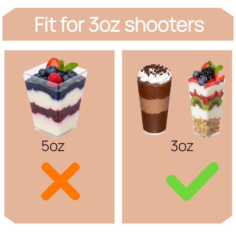 JRWTY Dessert Shooter Boxes, 10-Pack, Holds 12 Count 3 oz Dessert Shooters, - Image 3