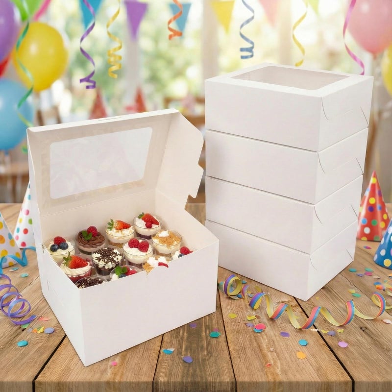 JRWTY Dessert Shooter Boxes, 10-Pack, Holds 12 Count 3 oz Dessert Shooters, - Image 5