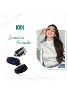 ICON ICON The Comfort Curve Pure Memory Foam Neck Pillow | Adjustable Travel Pillow with Breathable, Machine-Washable Cover | Ideal for Flight Travel, Car Sleeping, Neck & Head Support (Grey)  - Image 2