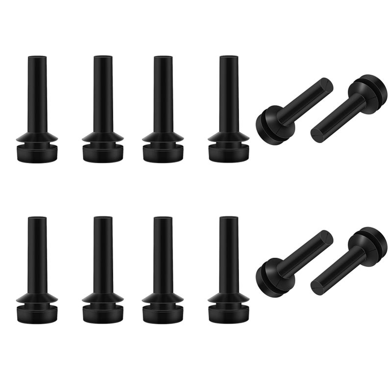 atgestore 12Pcs WB02X24790 Grate Rubber Feet Replacement for GE Stove Parts Rubber Grate Bumpers, Cafe Stove Top Grate Foot for GE Gas Range Parts Burner Grate Pad GE Gas Cooktop Parts Grate protectors - Image 1