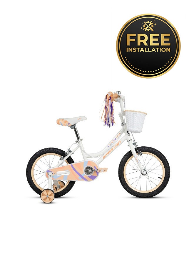 Spartan Oryx 16" Kids Bicycle in Light Peach - Image 1