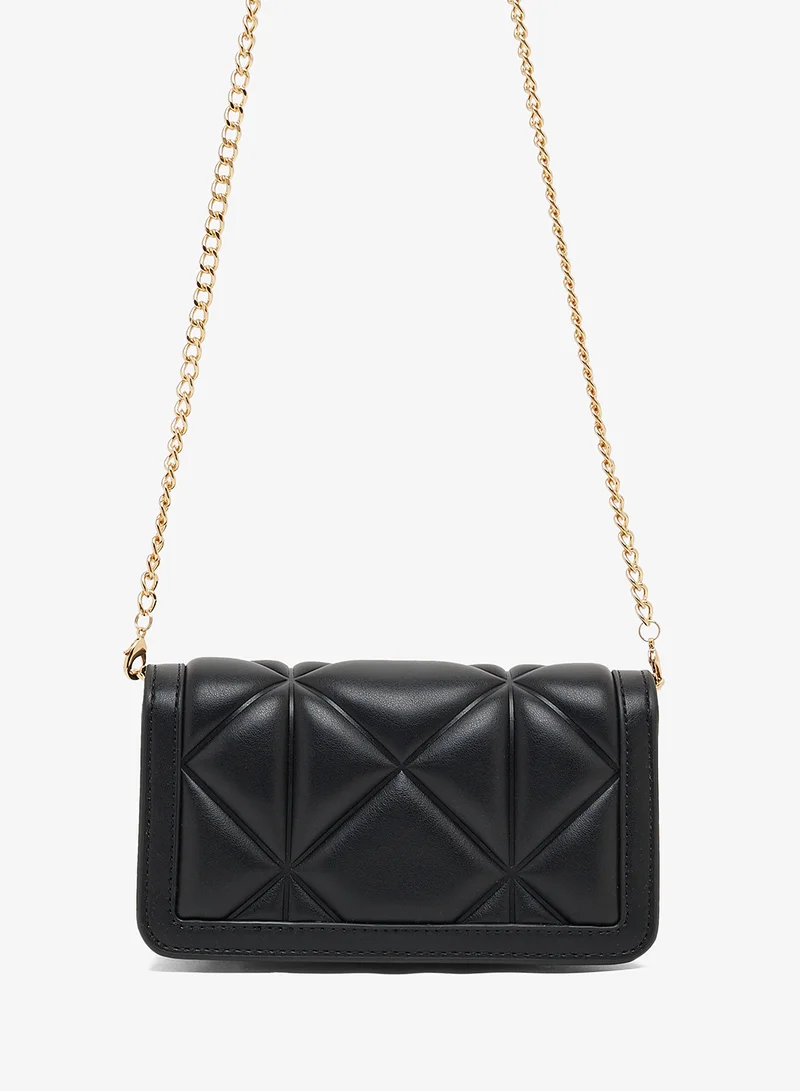 لوف موسكينو Logo Zip through chain detail crossbody