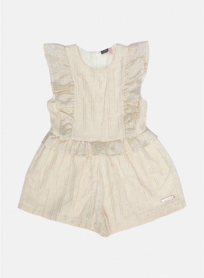 Tyess Girl Beige Overall - Image 5