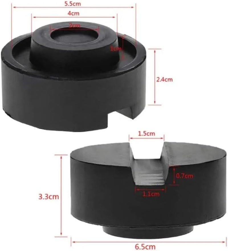 DEMULAX Universal Car Lift Jack Stand Rubber Pads - Image 2