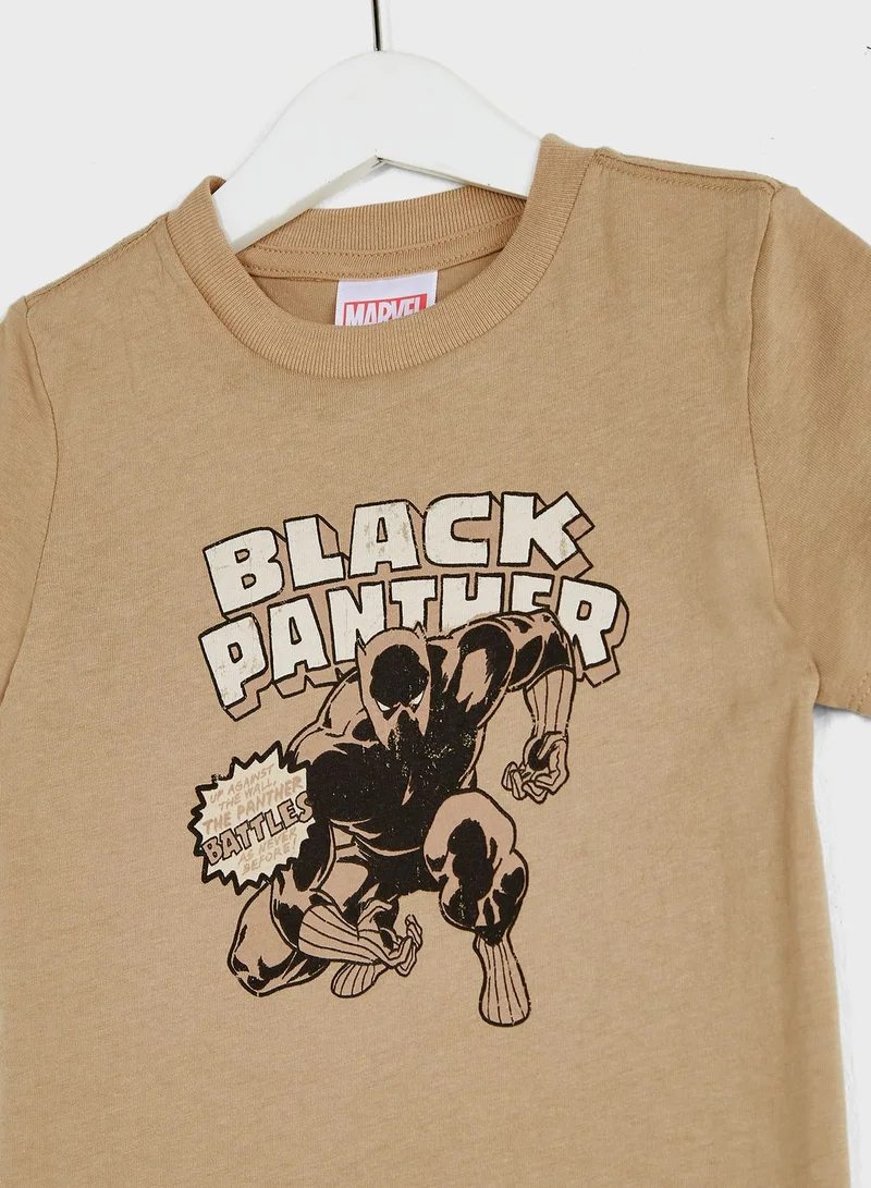 Cotton On Kids Black Panther T-Shirt