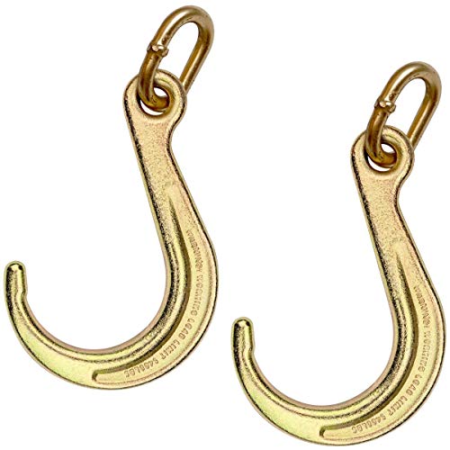 VULCAN 8 Inch Short Tow Hook on Coupling Link - Pair - Image 1