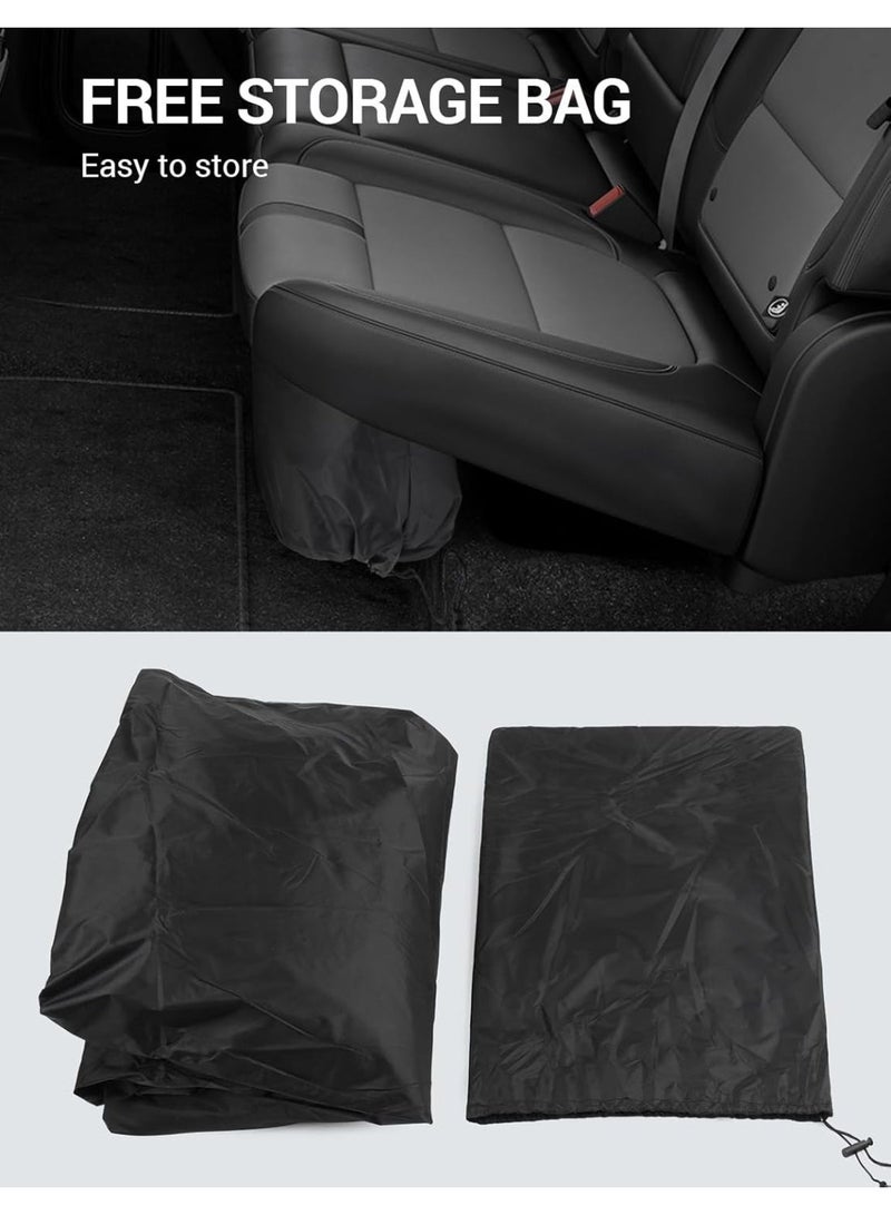 Zipporah 6-Layer Luxury Waterproof Dustproof Car Cover for 2012-2026 BMW X5 with Locks, glowing straps and Zipper Lock - Image 4