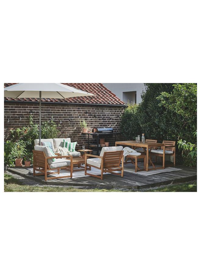 erorex Seat Sec For Modular Sofa, Outdoor, Light Brown Stained - Image 5