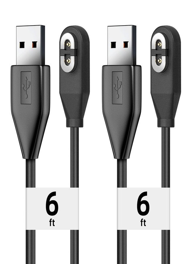 seynli [2 Pack] 6 ft Long Replacement Magnetic Charging Cable for AfterShokz Aeropex/OpenRun, OpenRun Mini, OpenRun Pro, OpenComm 2/UC. for aftershokz Charging Cable Bone Conduction Headset - Image 1