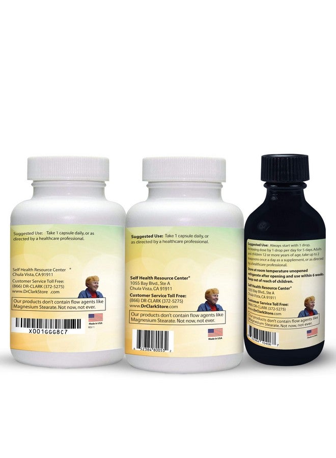 Dr Clark Store Dr. Clark Store Intestine Support & Cleanse Kit - with Original Green Tincture from Black Walnut Hulls, Wormwood, and Cloves-Helps Maintain Optimum Intestinal Function - Vegetarian Capsules - Image 5