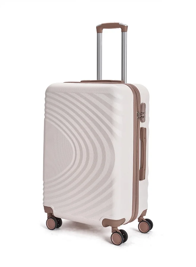 LIMRA Travel Bags From limra it consists of 5 luggage bags with a modern design and a solid beige/gold color