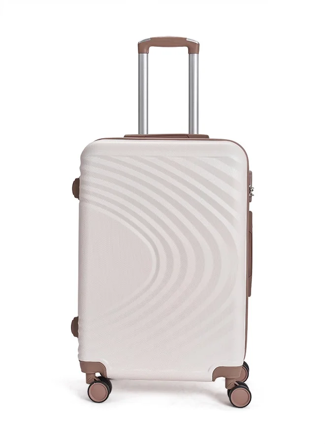 LIMRA Travel Bags From limra it consists of 5 luggage bags with a modern design and a solid beige/gold color