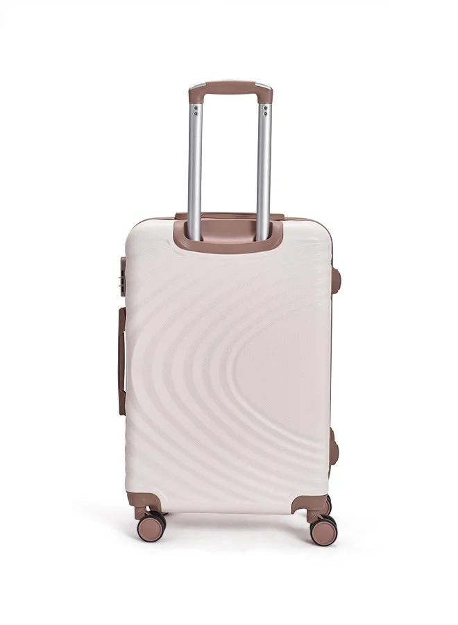 LIMRA Travel Bags From limra it consists of 5 luggage bags with a modern design and a solid beige/gold color