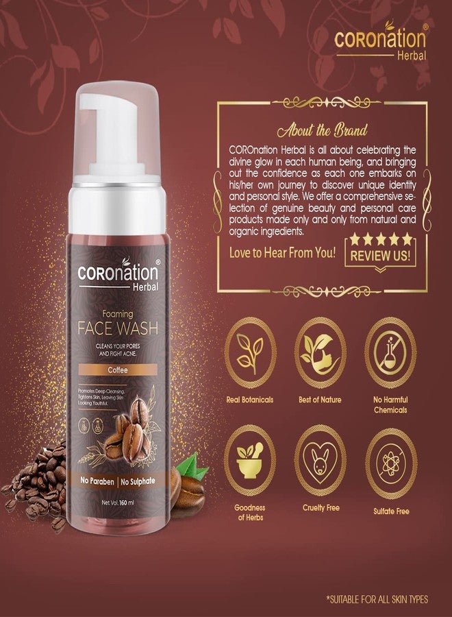 COROnation Herbal غسول الوجه الرغوي بالقهوة العشبية من كورونيشن للرجال والنساء | تنظيف عميق وترطيب | يزيل الرؤوس السوداء والبقع الداكنة والأوساخ والخلايا الميتة والشوائب - Image 5