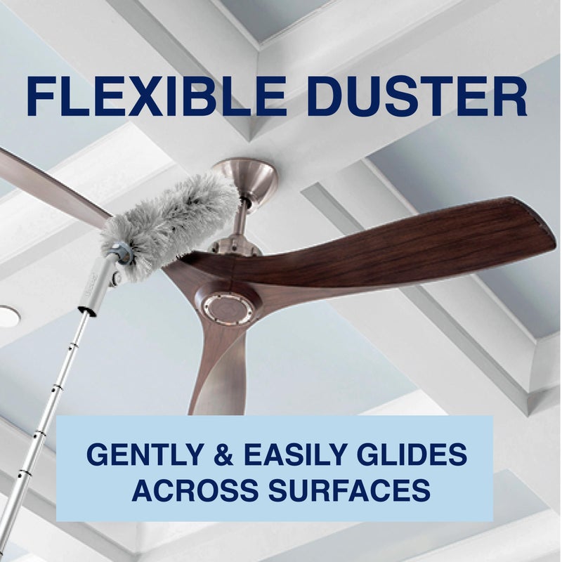 Bona High Performance Dusting System - 1 Extendable Handle, 3 Disposable Dusters, 1 Reusable Duster, & 1 Storage Bag - Extendable Dusting Kit - Image 3