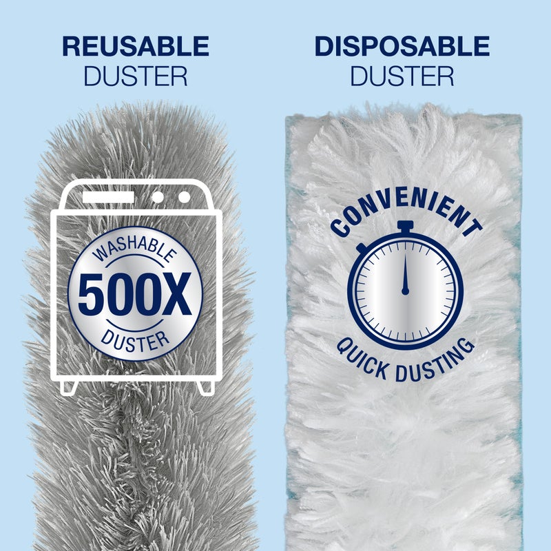 Bona High Performance Dusting System - 1 Extendable Handle, 3 Disposable Dusters, 1 Reusable Duster, & 1 Storage Bag - Extendable Dusting Kit - Image 5