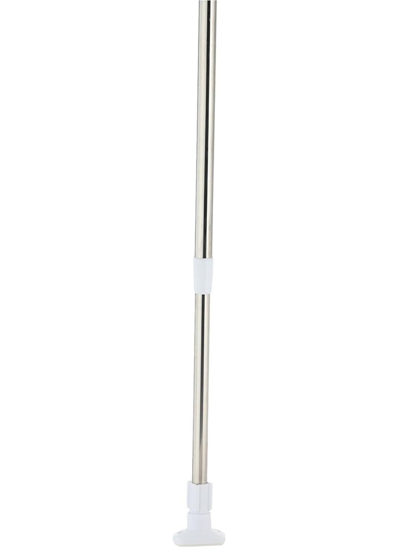 DubaiGallery قضيب ستارة دش من الفولاذ المقاوم للصدأ باللون الفضي - Image 2