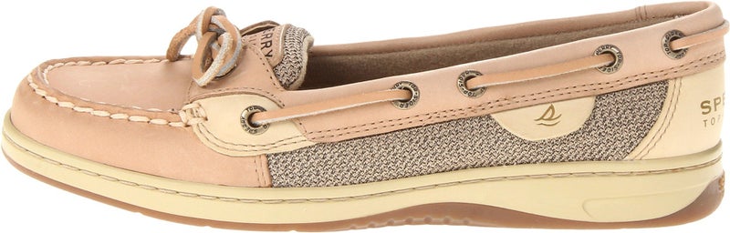 Sperry Womens Angelfish Boat Shoe, Linen/Oat, 7 Wide - Image 3