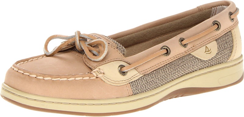 Sperry Womens Angelfish Boat Shoe, Linen/Oat, 7 Wide - Image 1
