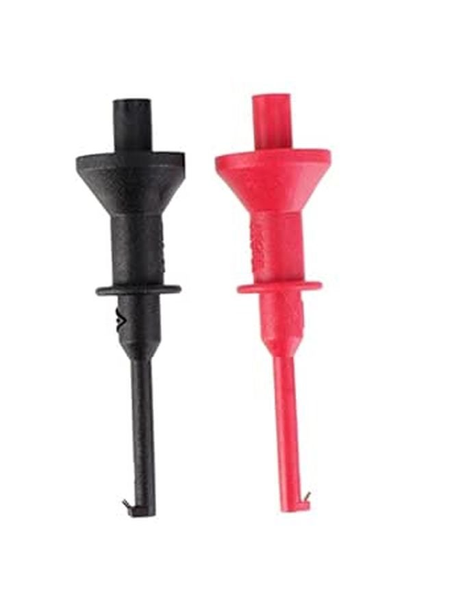 2Pcs Testing Hook Clips for Multimeters Strong Grip Electronic Probe Clamps Circuit Repairs - Image 1