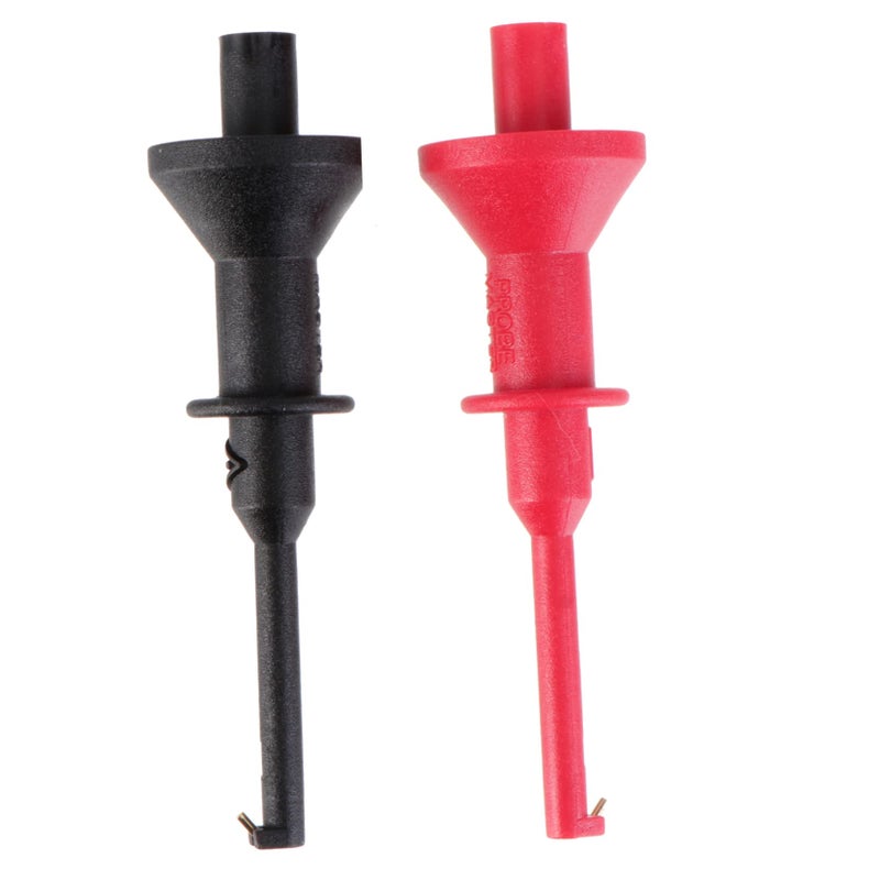 2Pcs Testing Hook Clips for Multimeters Strong Grip Electronic Probe Clamps Circuit Repairs - Image 2