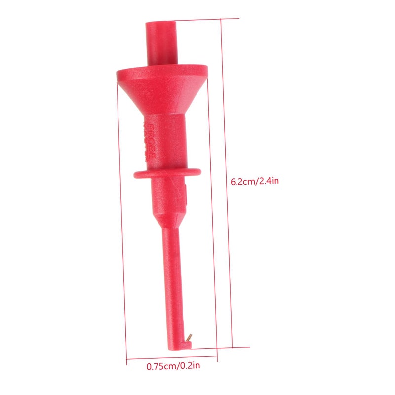2Pcs Testing Hook Clips for Multimeters Strong Grip Electronic Probe Clamps Circuit Repairs - Image 3