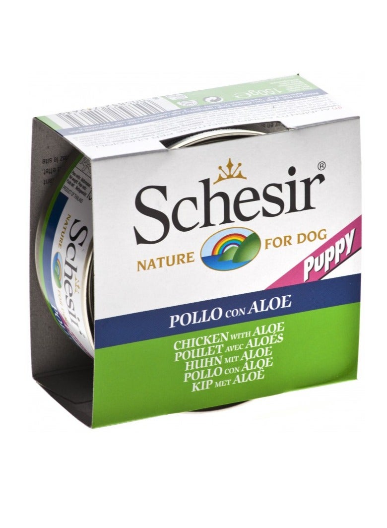 شيسر 12 قطعة طعام رطب للكلاب - شرائح دجاج بالصبار 150 جرام